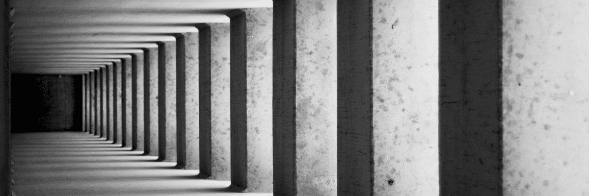 Picture arcade of columns