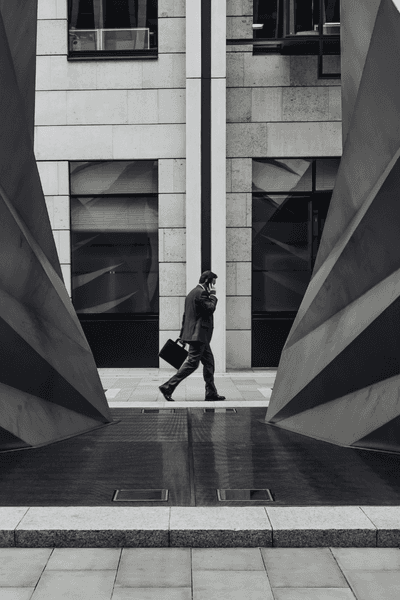 Picture arcade of columns