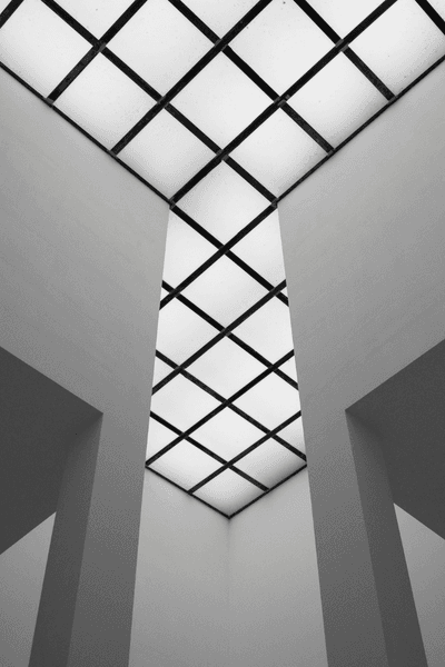 Picture arcade of columns